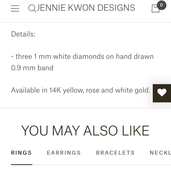 Jennie Kwon Designs – Three Bezel Ring - Picture 4 of 9